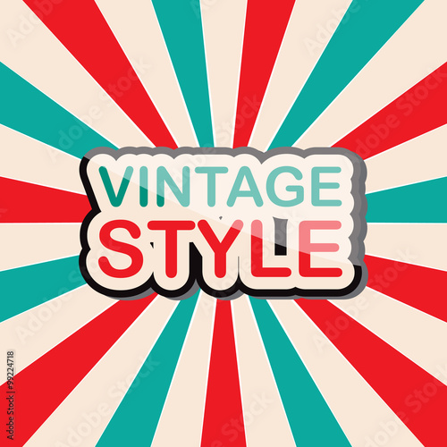 vintage style icon text design vector illustration eps 10