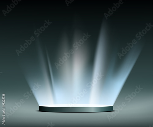 Rays of light. Hologram.