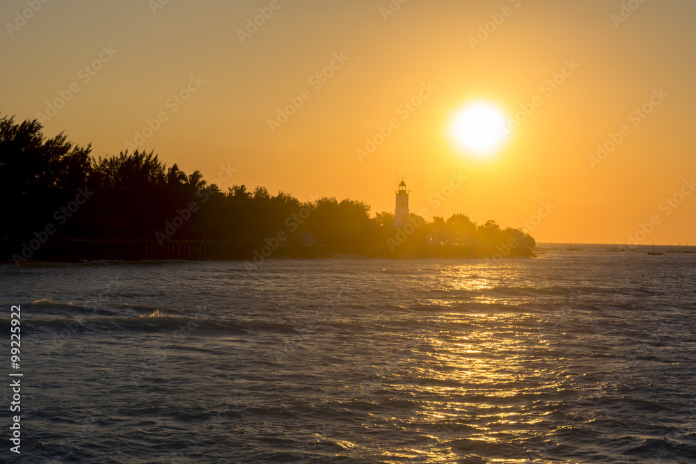 Naklejka premium ザンジバルリゾートの夕日