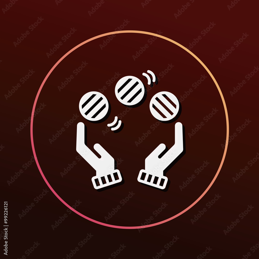 ball juggling icon ball juggling icon