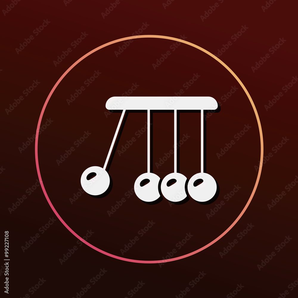 Newton cradle icon Newton cradle icon