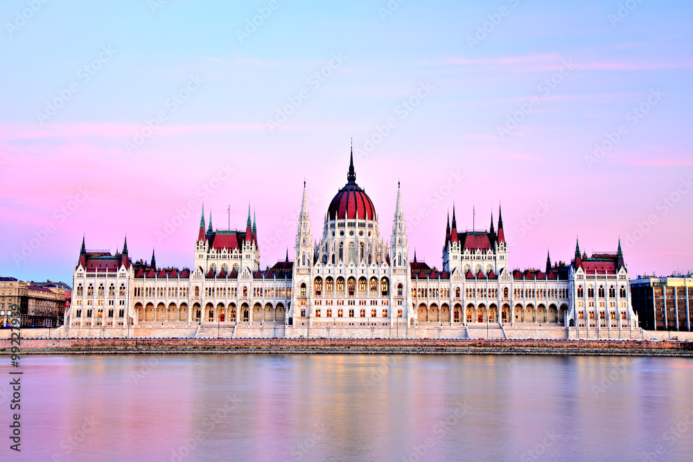 Budapest Parliament at Sunset, Hungary