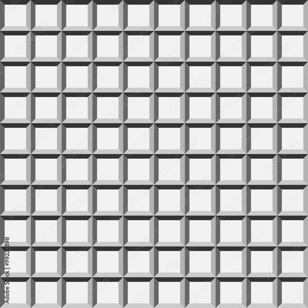 Wafer geometric seamless pattern 3D. Tile graphic background design. Modern stylish cube texture. Monochrome template. Abstract for prints, textiles, wrapping, wallpaper, website. VECTOR illustration Wafer geometric seamless pattern 3D. Tile graphic background design. Modern stylish cube texture. Monochrome template. Abstract for prints, textiles, wrapping, wallpaper, website. VECTOR illustration