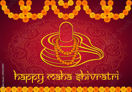 Happy Maha Shivaratri is a Hindu festival in reverence of the god Shiva. Shiva married to the goddess Parvati. Maha Shivaratri festival, known as Shivaratri, Sivaratri, Shivaratri, Sivarathri, and