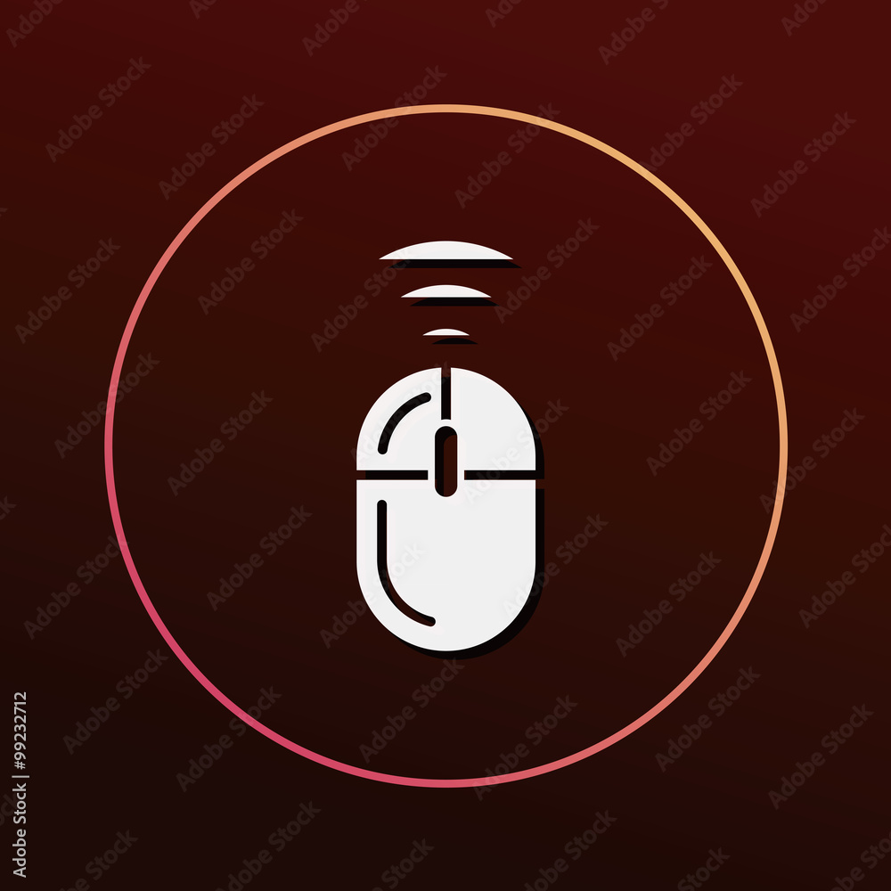 Office wireless mouse icon Office wireless mouse icon