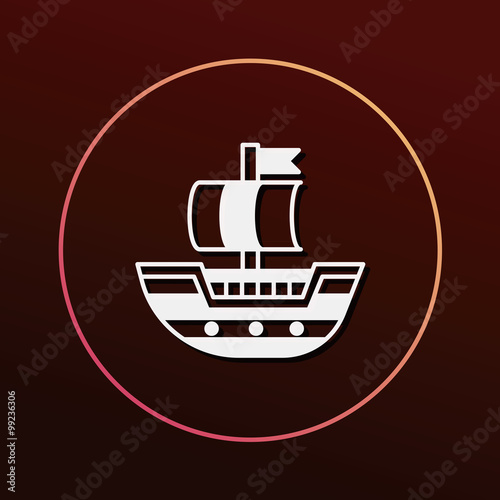 pirate ship icon