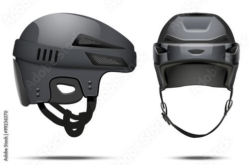 Photography Classic black Hockey Helmet
