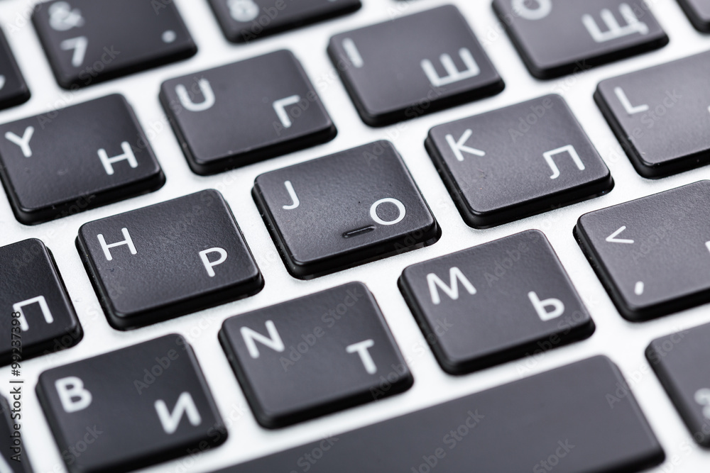 Computer keyboard close up