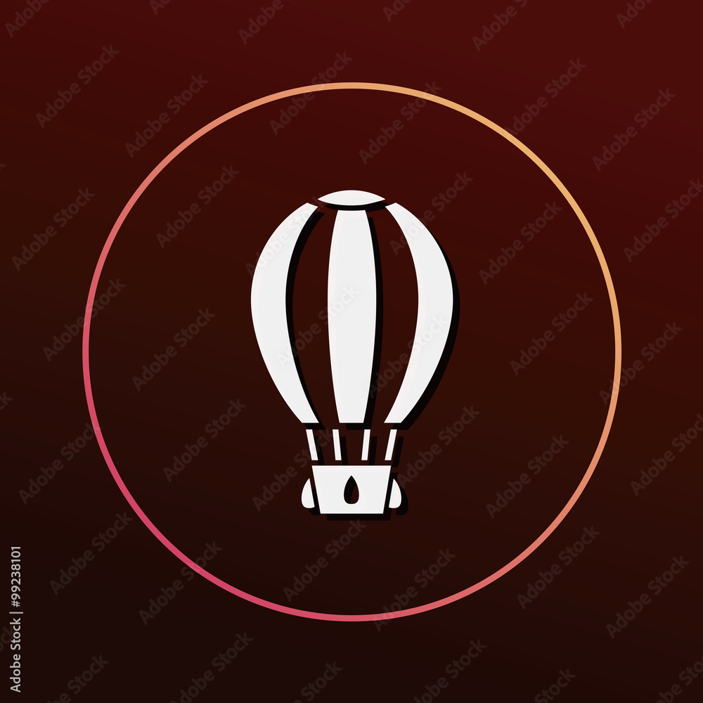 Obraz premium hot air balloon icon