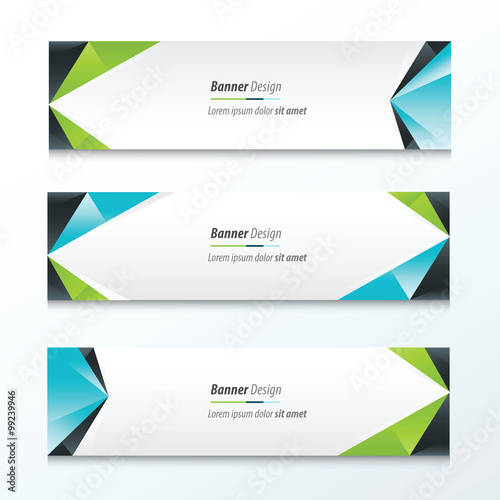 Abstract Triangle Banner