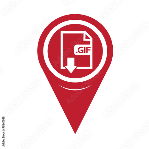 Map Pin Pointer Image File type Format GIF icon
