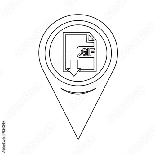 Map Pin Pointer Image File type Format GIF icon