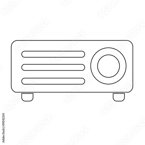 Video Projector icon Illustration Art