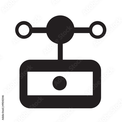 anemometer wind meter icon Illustration design