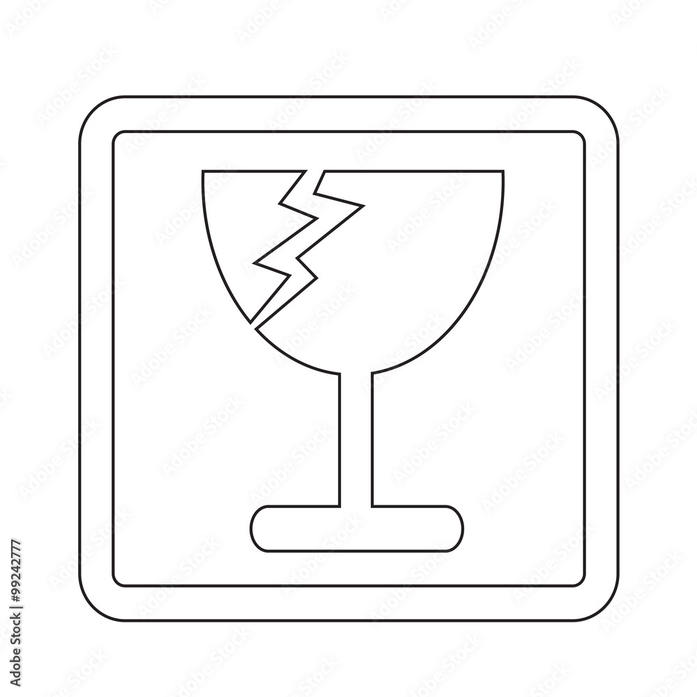 fragile icon symbol Illustration design fragile icon symbol Illustration design
