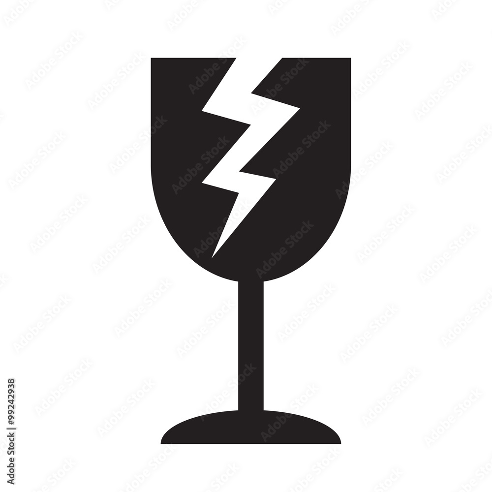 fragile icon symbol Illustration design fragile icon symbol Illustration design