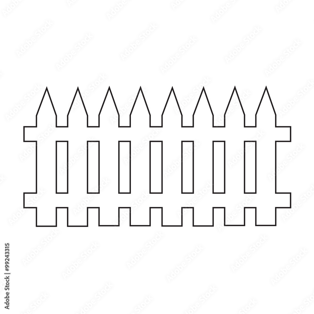 fence Icon Illustration design fence Icon Illustration design