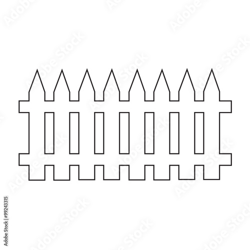 fence Icon Illustration design
