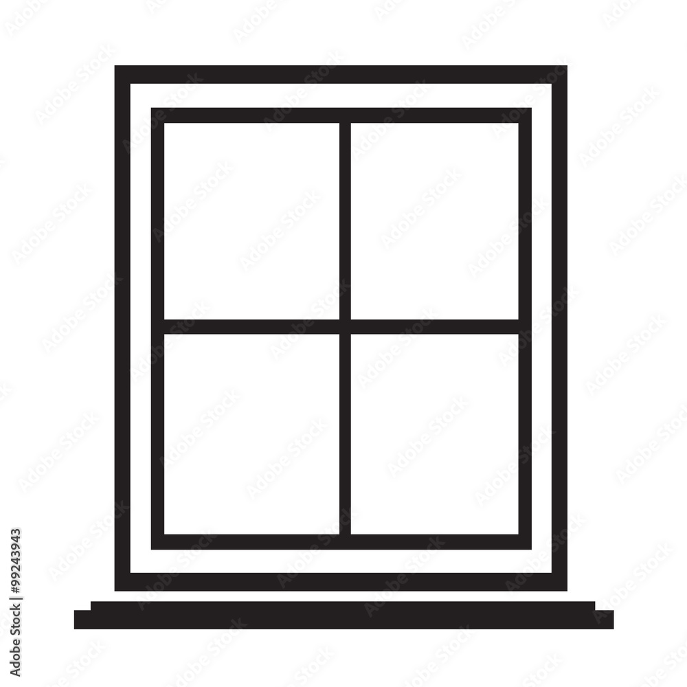 window icon Illustration symbol design window icon Illustration symbol design