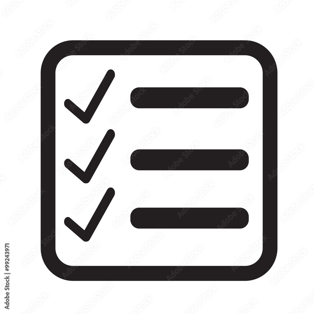 Checklist icon Illustration symbol design Checklist icon Illustration symbol design