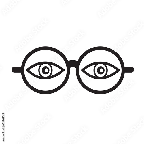 Eye Glasses Icon Illustration sign design