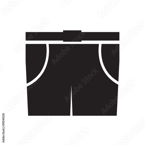 Men Bermuda shorts icon Illustration sign design