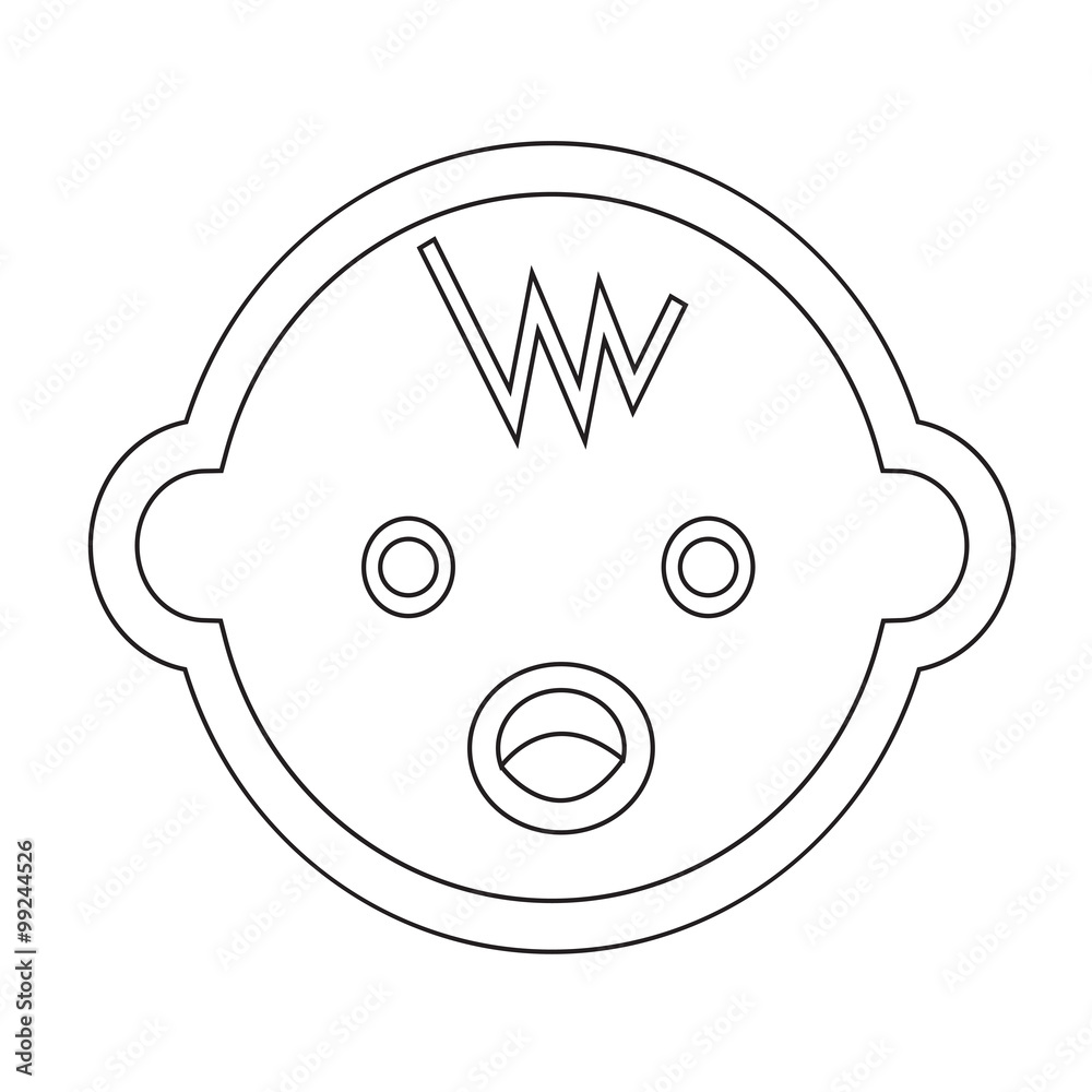 Baby icon Illustration sign design Baby icon Illustration sign design