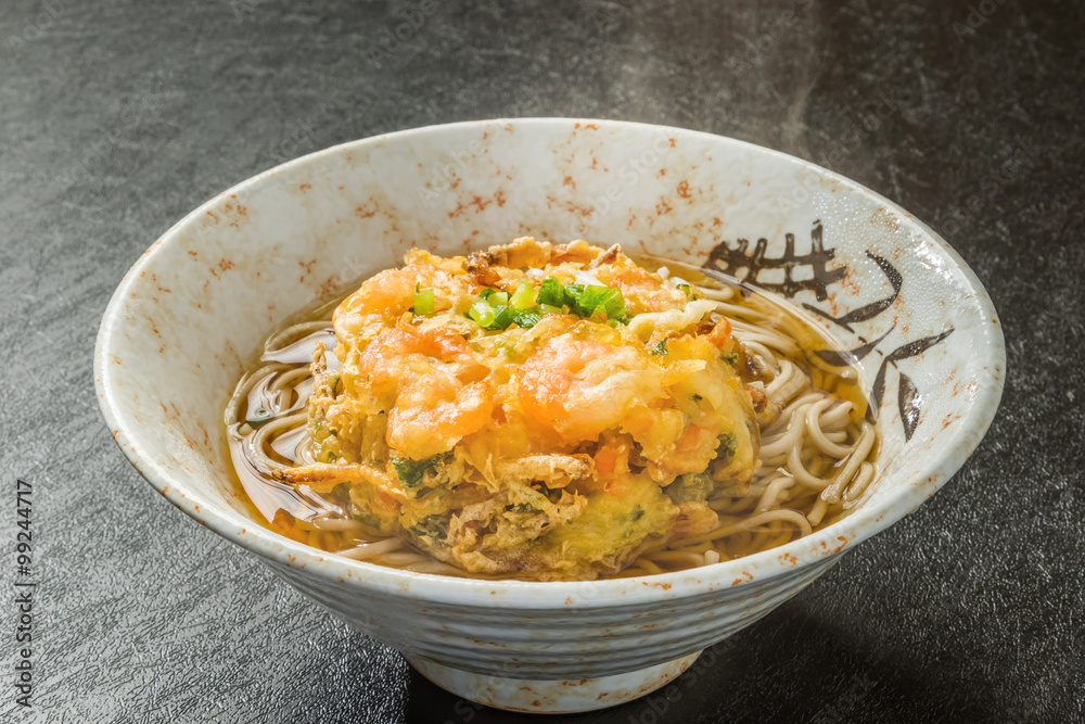 よくある天そば Japanese foods made tempura soba is famous よくある天そば Japanese foods made tempura soba is famous