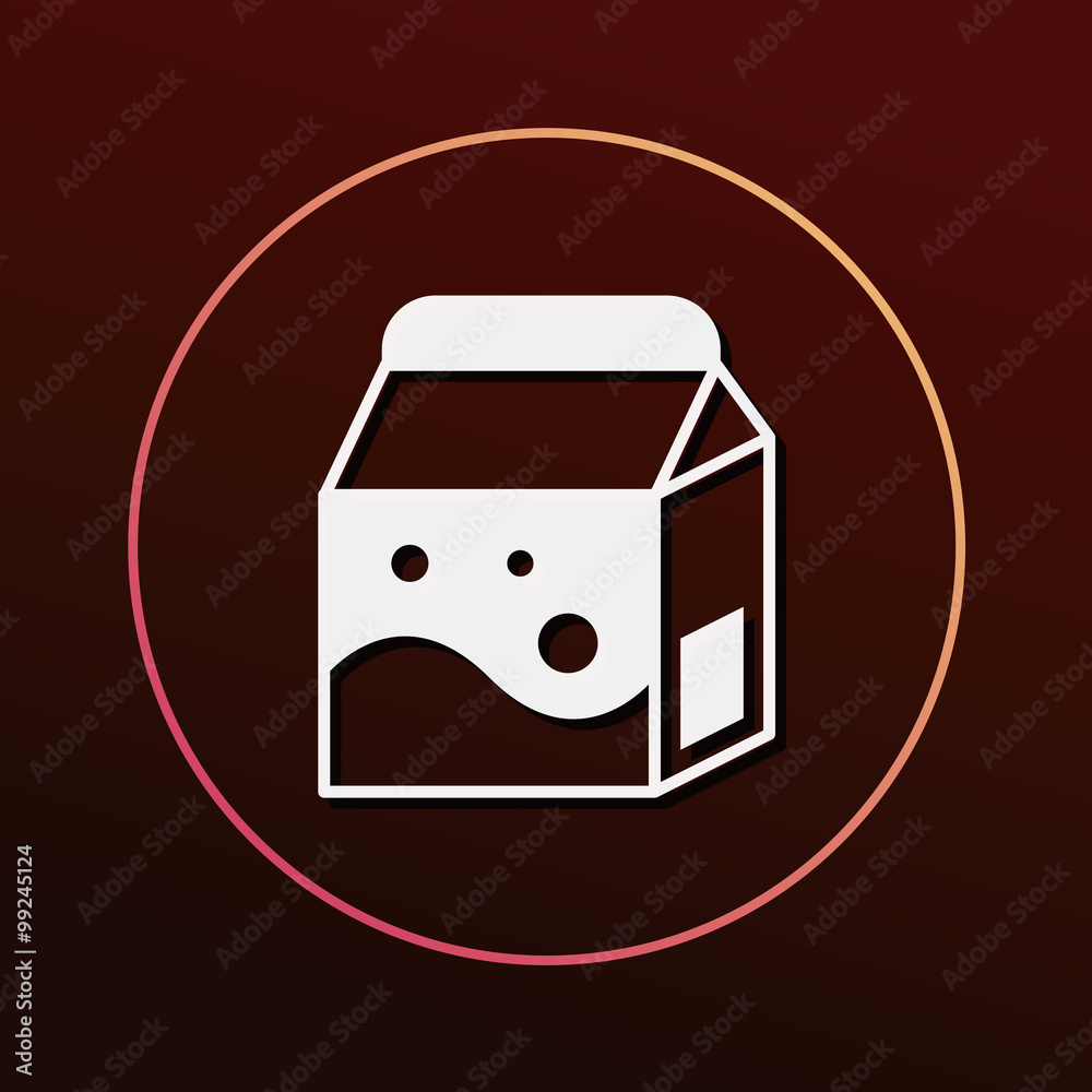 Obraz premium milk icon