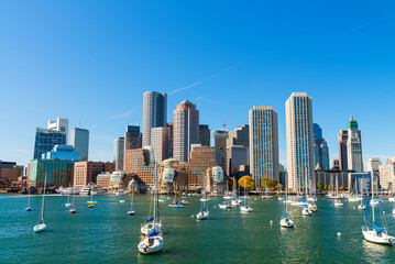 Boston, Massachusetts. Beautiful city skyline