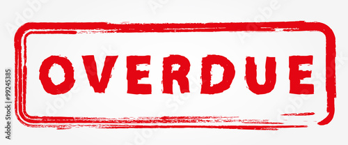 Red overdue stamp