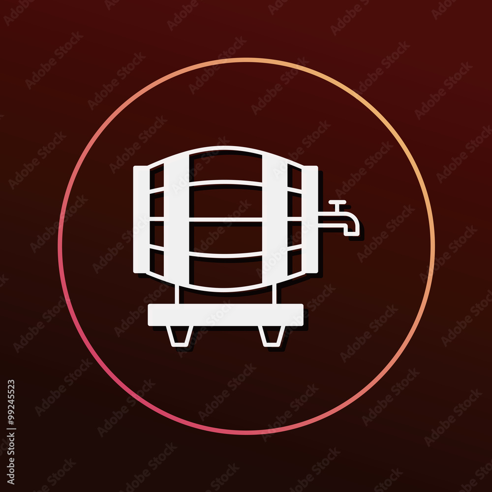 wine barrel icon wine barrel icon