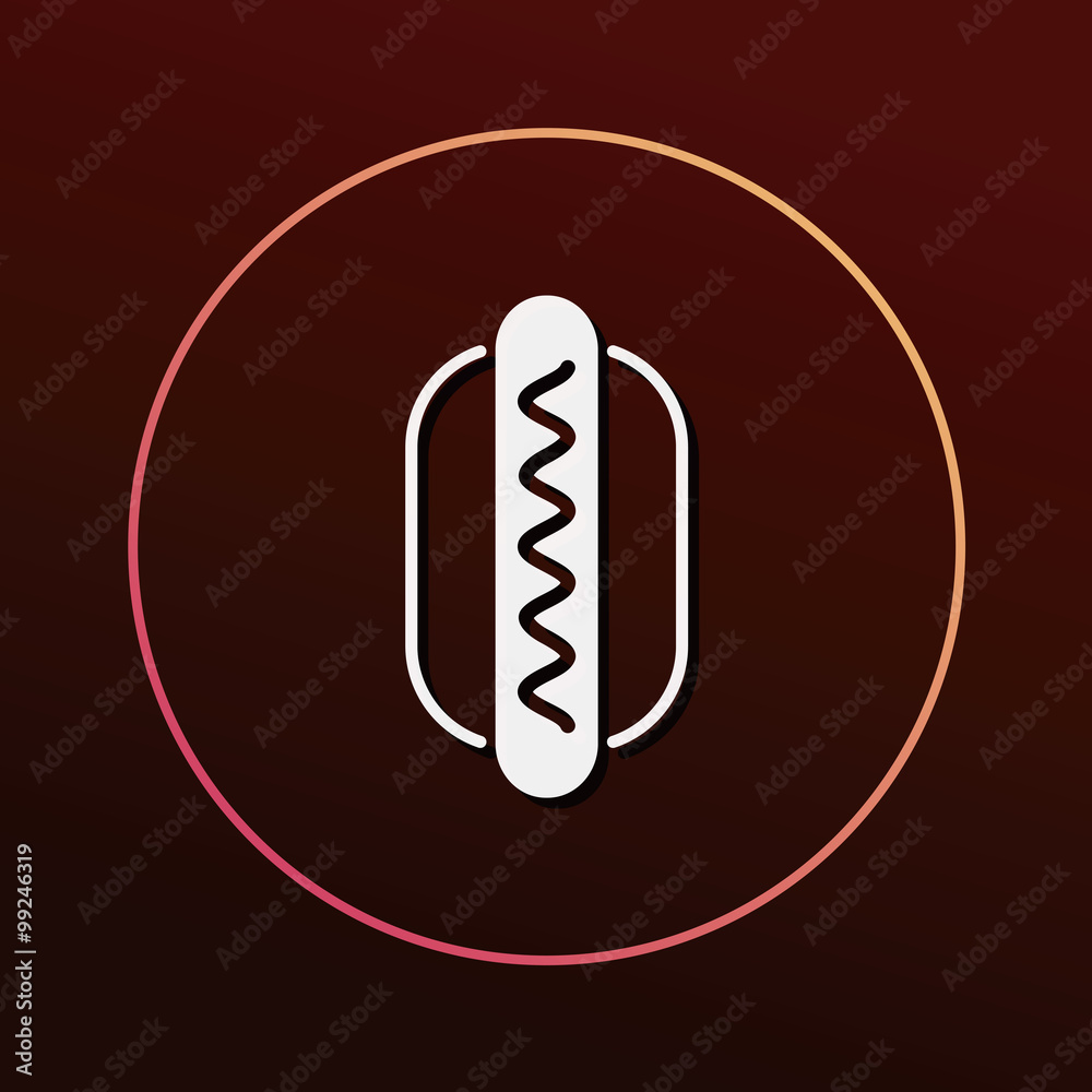 hot dog sausage icon hot dog sausage icon