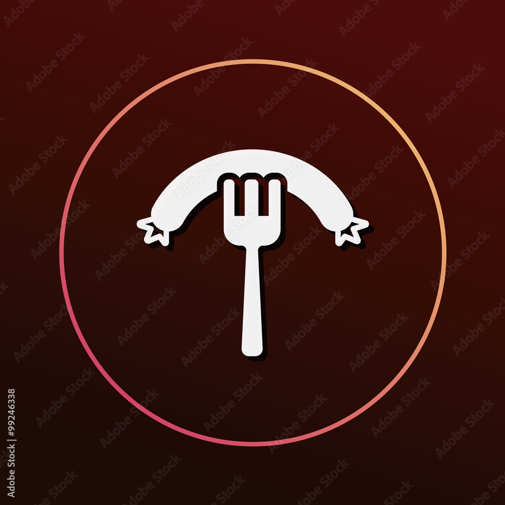 hot dog sausage icon hot dog sausage icon