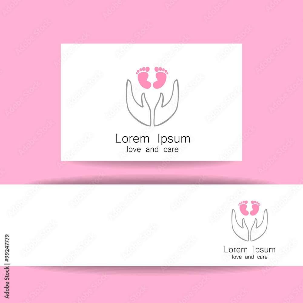 love and care logo template