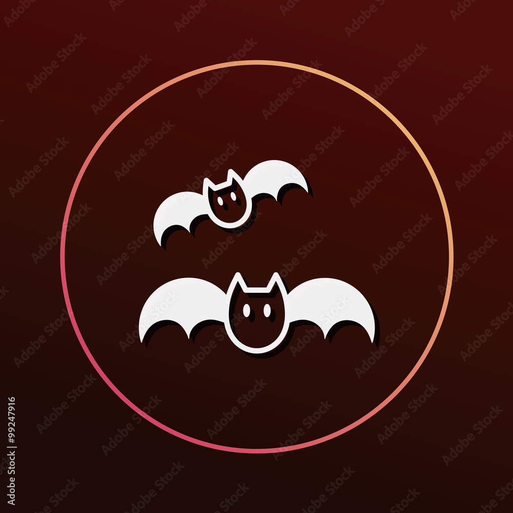 Fototapeta premium halloween bat icon