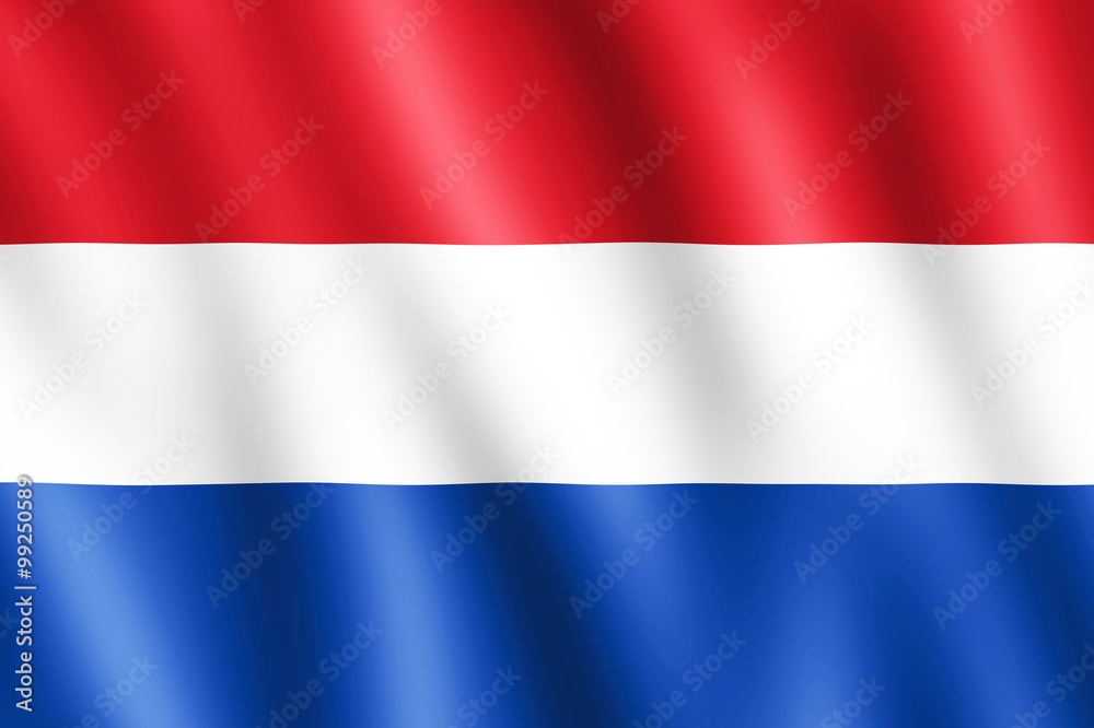 Flag of Netherlands waving in the wind Flag of Netherlands waving in the wind