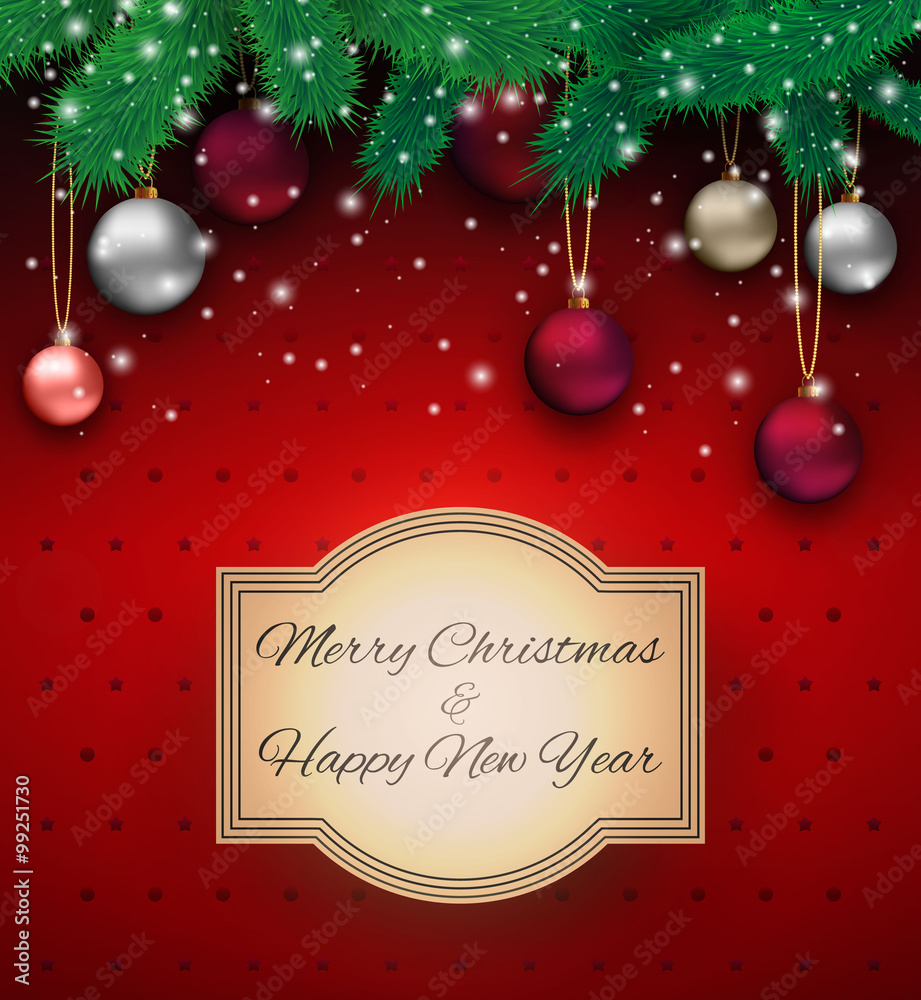 Christmas background with sign