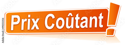 prix coûtant sur étiquette orange
