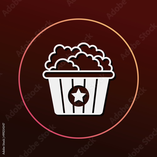 theater drinks and popcorn icon