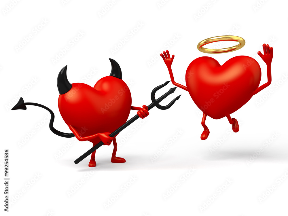The 3d heart is a devil The 3d heart is a devil