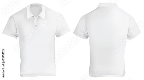White Polo Shirt Design Template