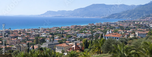 Panorama of Bordighera, Italian Riviera © Dmytro Surkov