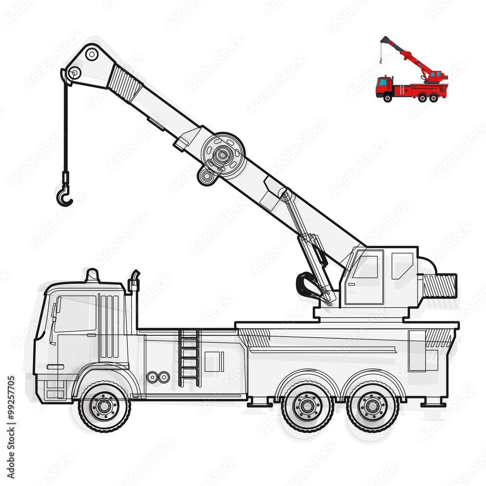 Construction Vehicles Clipart Black And White