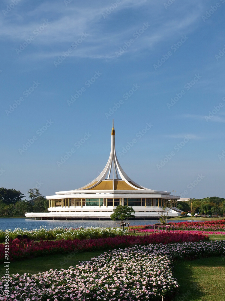 The pavilion of King Rama IX Park , Bangkok The pavilion of King Rama IX Park , Bangkok