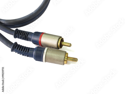 Old RCA connectors with audio cables
