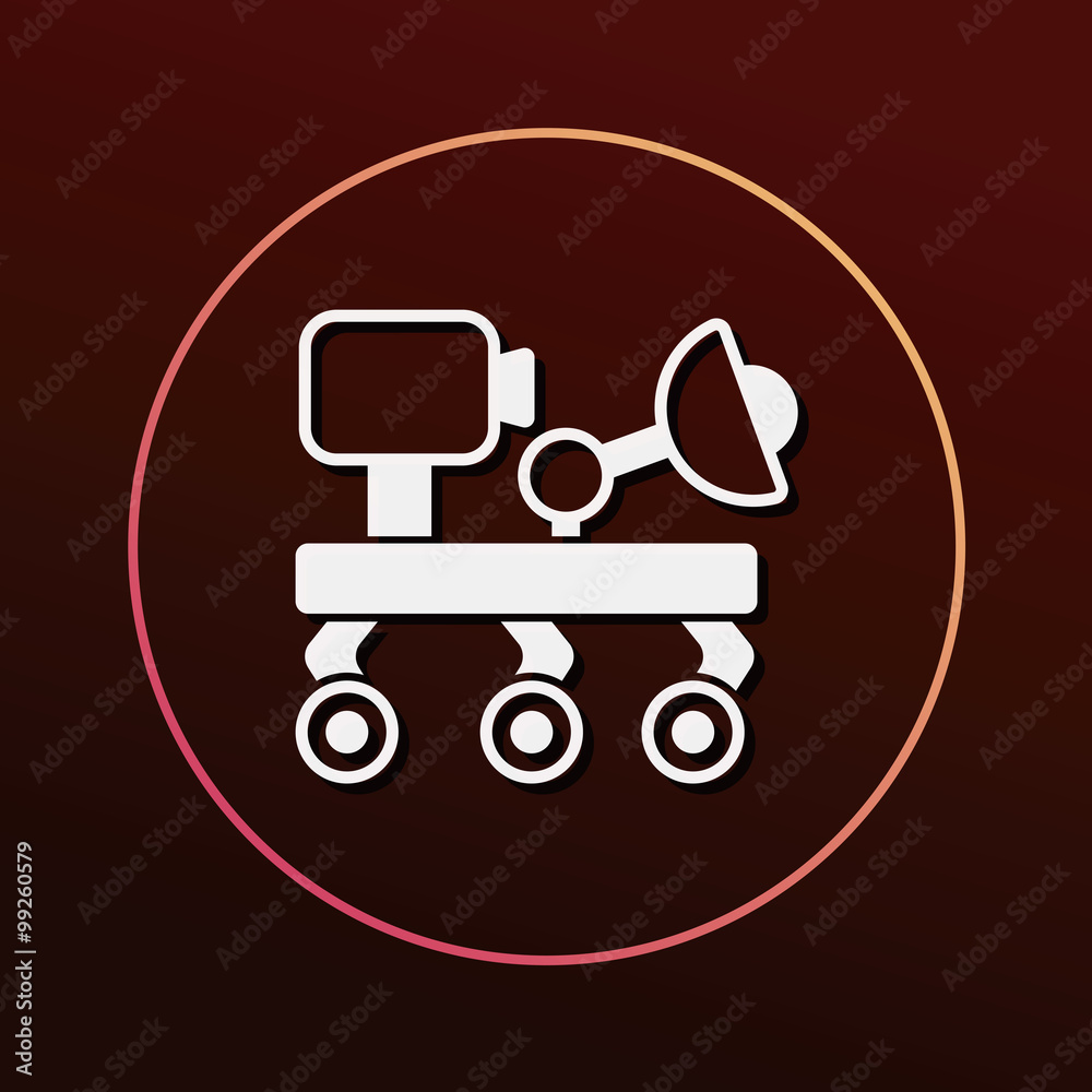 Space machine robot icon Space machine robot icon