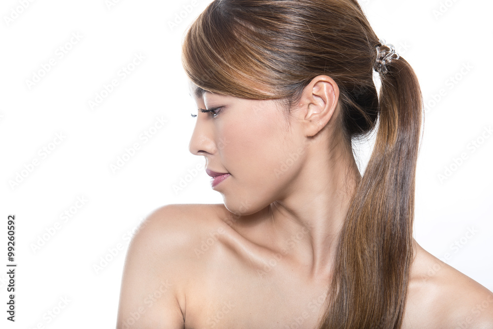 beautiful young asian woman with flawless skin and perfect make-up beautiful young asian woman with flawless skin and perfect make-up