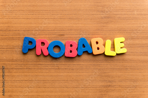 Obraz na plátně probable colorful word
