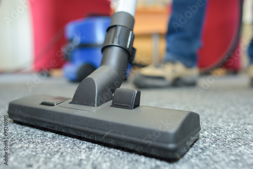 Closeup of vacuum cleaner attachment